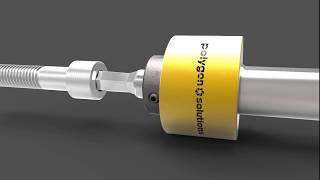 Rotary Broaching Illustration in a Lathe - By Polygon Solutions