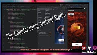 tap counter using android studio | how to create tap counter | code by karan ramani | avadh tutor