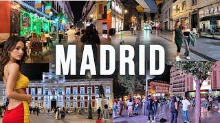 Madrid After Dark, Spain 4K Walking Tour | Puerta del Sol and more