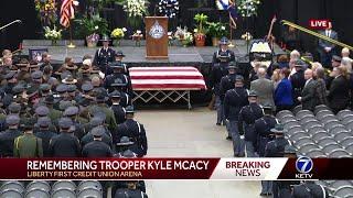 Procession, funeral service for fallen Nebraska state trooper Kyle McAcy