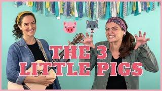 The Three Little Pigs (3 Little Pigs) | Fairy Tales for Kids | Act Out the Story | Motor Imitation