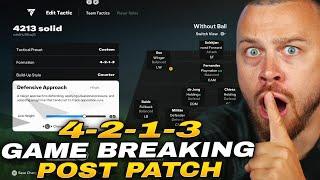 FC 25 POST PATCH MOST BROKEN 4-2-1-3 FORMATION *BEST CUSTOM TACTICS for SOLID DEFENSE & ATTACK*