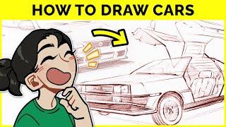  How to Draw CARS  (Digital Art Tutorial using Rebelle!)