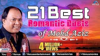 21 Romantic Duets | Mohd Aziz Songs | Romantic Songs | Hindi Songs