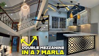 7 Marla | 6 Bedrooms | Double Mezzanine | Double-Height Lounge | Prime Bahria Town Phase 8