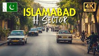  H Sector Islamabad, Pakistan: 4K Motorcycle Tour & Captions