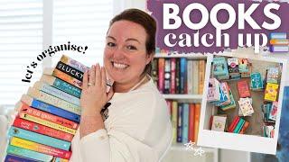 COSY BOOKS VLOG!  bookcase organisation, current favourite reads, TBR & the best accessories! 