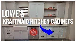 Lowe's KraftMaid Custom Kitchen Cabinets Stilton Maple Dove White Review