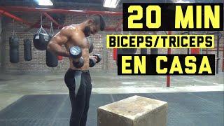 En 20 MIN destroza tus biceps y triceps desde CASA