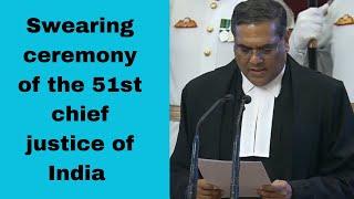 Swearing ceremony of the 51st chief justice of India. #courtkibaate