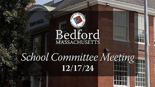 School Committee Meeting 12/17/24