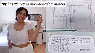 my first year as an interior design student