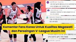 Komentar Fans Korea Untuk Kualitas Megawati dan Persaingan V-League Musim ini