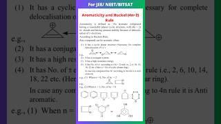 Aromaticity and Huckel Rule (4n+2)  Pia electron system | aromatic Hydrocarbons | organic chemistry