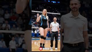 Volleyball Player Steals the Spotlight with Interview Performance ep.754 #volleyball #shorts #hoacon