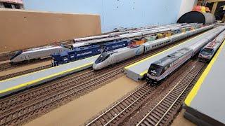 More HO Scale Amtrak & Commuter Rail Model Trains on TrainBrain2000's Massive Layout!