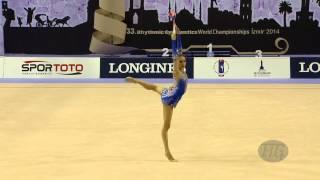 RAKHMATOVA Djamila (UZB) - 2014 Rhythmic Worlds, Izmir (TUR) - Qualifications Clubs