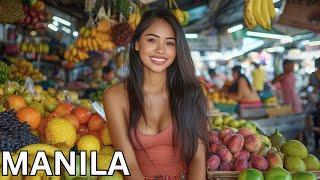  PHILIPPINES WALKING TOUR, TONDO MANILA: EXPLORING MANILA'S MOST CHAOTIC AND CHEAP MARKET, 4K HDR