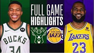 Los Angeles Lakers vs Milwaukee Bucks Full Game Highlights | 2024 NBA Highlights