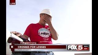 FOX5 Surprise Squad LIVE: Man Builds 58 Crosses for Las Vegas - Gets Surprise on TV! (UNCUT VERSION)