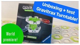 Gravitrax Turntable unboxing + test! World Premiere!!