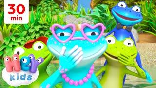 La grenouille s’lave pas les pieds  | Chansons avec des animaux pour Enfants | HeyKids en Français