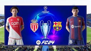 AS Monaco vs Barcelona - UEFA CHAMPIONS LEAGUE 24/25 - 2024 Full Match 4K - FC 24