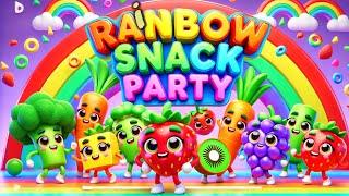 Rainbow Snack Song || Learn Colors & Fruits! #kids #kidsrhymes