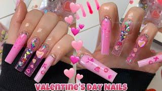 Polygel for beginners | Valentine’s Day Nails using the CUTEST Polygel Kit EVER! LazyGirl Method 