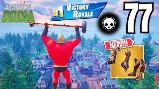 77 Elimination MR INCREDIBLE Solo vs Squads WINS Full Gameplay (MARVEL FORTNITE CHAPTER 5 SEASON 4)!