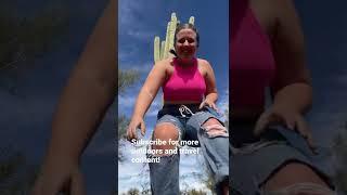 Giant saguaro cactus in Arizona desert ️