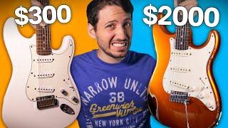 Guitarra de $300 vs. $2000 (comparación honesta)