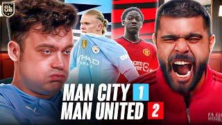 Adam LOSES HIS MIND As United STUN City! | Man City 1-2 Man United