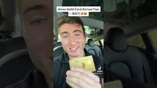 Amex Gold Card = $10 Annual Fee?! SIGN ME UP #shorts