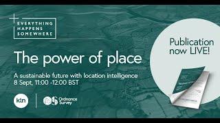 Geospatial Innovation Network | #ThePowerOfPlace Series: Sustainable future w/ location intelligence