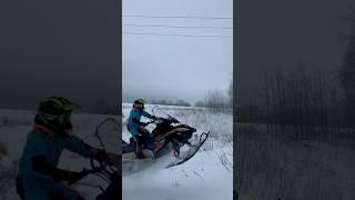 Снегоход snowmobile AODES SNOWCROSS 1000 в полёте  #aodes #запрудклуб #снегоходы59 #snow