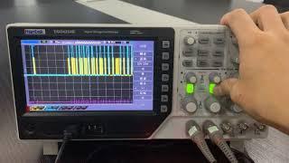 hantek  oscillscope dso4254b serial bus triggering and decode IIC  CAN  LIN  UART  SPI