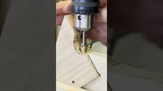 Threaded Insert with Drill Press #woodworking #diy #workshop #tools