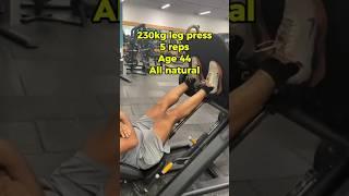 44 Years Old | Natural Strength Comeback After Injury | 230kg Leg Press - Goal: 400kg (Raw, No Gear)