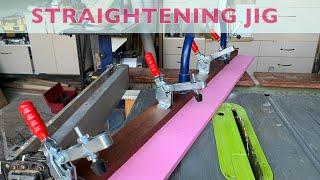 Table saw straightening jig. DIY