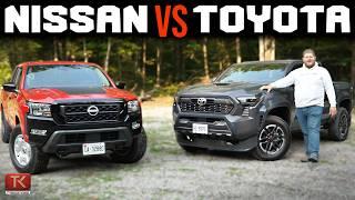 2024 Nissan Frontier vs Toyota Tacoma - A Classic Battle Between Midsize Pickups!