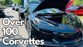 This Corvette Car Show in Huntersville, NC Had Over a 100 CORVETTES!