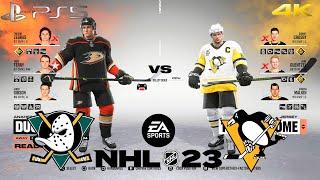 DUCKS x PENGUINS | NHL 23 - PS5 Gameplay [ 4K ]