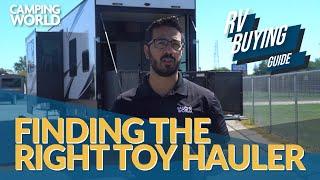 RV Buying Guide: Finding The Right Toy Hauler