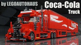 LEGO Coca-Cola Truck Animated Speedbuild | LEGOAUTOHAUS CocaCola | Blender Geometry Nodes Animation