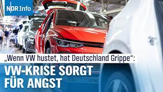 „Wenn VW hustet, kriegt Deutschland die Grippe“: Volkswagen-Krise sorgt für Angst | NDR Info