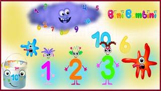 Learning numbers for kids! Counting Numbers from 01 to 10 - Educational Game By Bini Bambini.