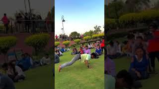 Dekha reaction‼️#gymnast #stunts #flip #publicreaction #viral #sachinparkour