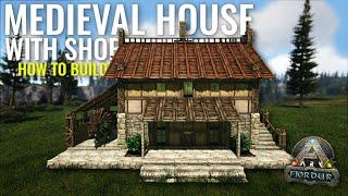 ARK: How to build a Medieval House with Shop - Tutorial