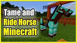 How to TAME and RIDE a Horse in Minecraft (New Method!)